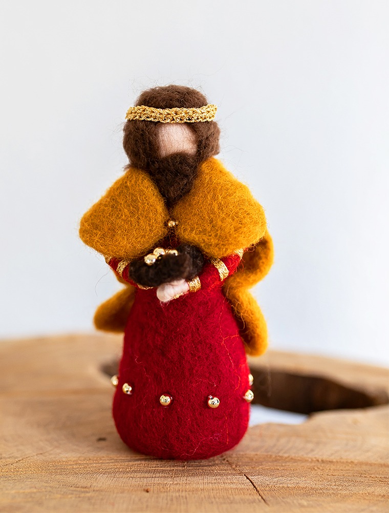 Filzfigur Heilige drei Könige Balthazar