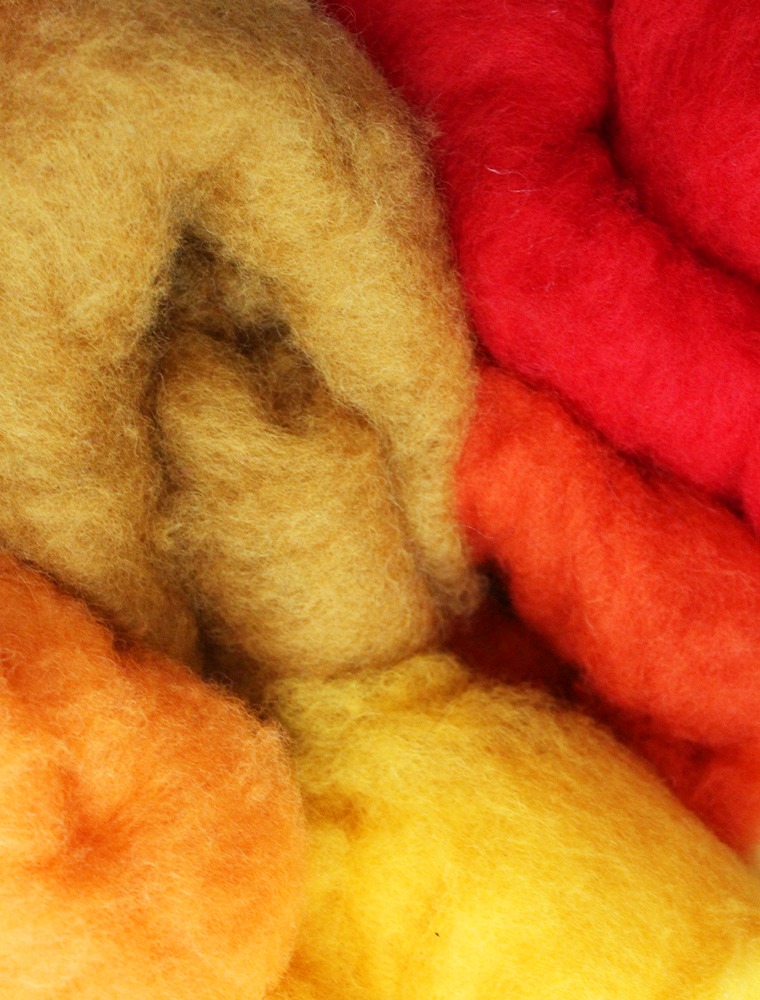 Filzwolle Filz in bunten Farben Wollfliess