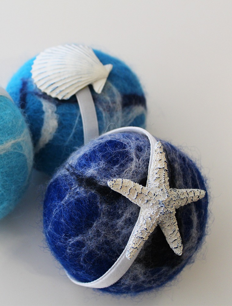 Seife umfilzen Filzkurs blau Kreativkurse